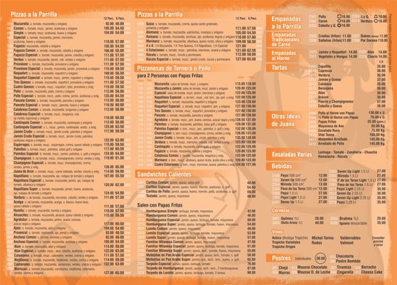 Menu photo 2 Juana de Arco Rosario, S