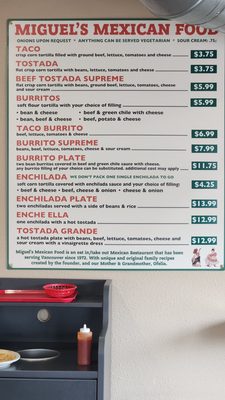 Menu photo 2 Miguel's Mexican Food Vancouver, WA Menu photo 2 Miguel's Mexican Food Vancouver, WA