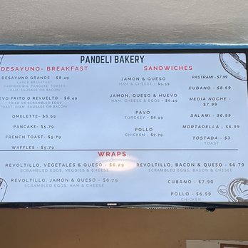 Pandeli - Menu - Bakeries Near Me - Culebra, Puerto Rico Pandeli - Menu - Bakeries Near Me - Culebra, Puerto Rico