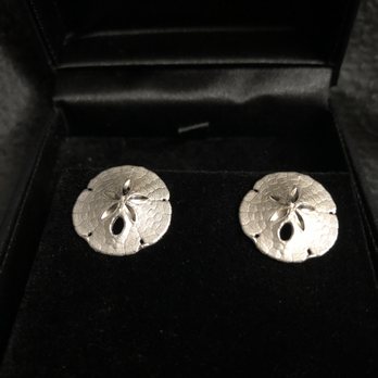 VanMark Jewlery Designers - White gold sand dollar earrings custom made by Mark. - Jewelry Near Me - Fort Lauderdale, Florida VanMark Jewlery Designers - White gold sand dollar earrings custom made by Mark. - Jewelry Near Me - Fort Lauderdale, Florida