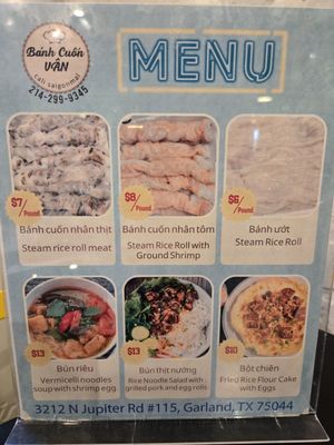 Menu photo 3 Van Bánh Cuốn Garland, TX Menu photo 3 Van Bánh Cuốn Garland, TX