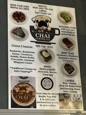 Menu photo 8 Chai Coffee Co Yucaipa, CA Menu photo 8 Chai Coffee Co Yucaipa, CA