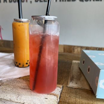 Mochinut - Cerritos - Strawberry Mojito Tea and Thai Milk Tea - Hot Dogs Near Me - Cerritos, California Mochinut - Cerritos - Strawberry Mojito Tea and Thai Milk Tea - Hot Dogs Near Me - Cerritos, California