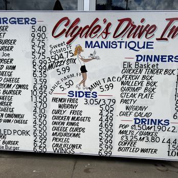Clyde's Drive-In - Menu - Burgers Near Me - Manistique, Michigan Clyde's Drive-In - Menu - Burgers Near Me - Manistique, Michigan