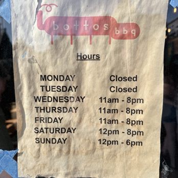 Botto's BBQ - Hours of operation - Barbeque Near Me - Portland, Oregon Botto's BBQ - Hours of operation - Barbeque Near Me - Portland, Oregon