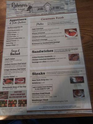 Menu photo 3 Rohmer's Restaurant & Catering Muenster, TX Menu photo 3 Rohmer's Restaurant & Catering Muenster, TX