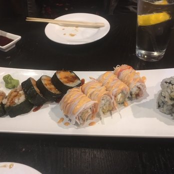 Uminoya Japanese Restaurant - [left to right] sweet potato, queen, philadelphia rolls - Japanese Near Me - Toms River, New Jersey