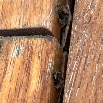 Green Room Design Build - Poor installation on teak deck! Had to take close up photo. Cracks everywhere! - General Contractors Near Me - Solana Beach, California Green Room Design Build - Poor installation on teak deck! Had to take close up photo. Cracks everywhere! - General Contractors Near Me - Solana Beach, California