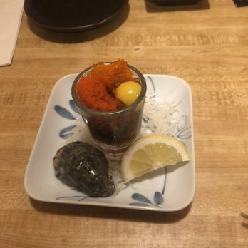 Akasaka - Oyster shooter. Everything is good but the oyster is small. - Japanese Near Me - Honolulu, Hawaii Akasaka - Oyster shooter. Everything is good but the oyster is small. - Japanese Near Me - Honolulu, Hawaii