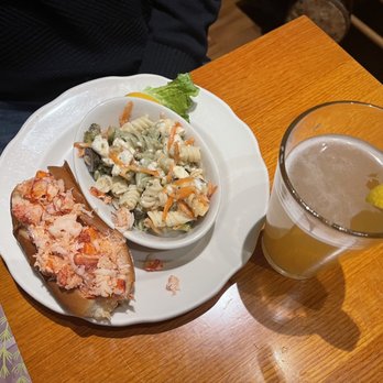 Thirsty Whale - Lobster roll and Alaghash white - American Near Me - Bar Harbor, Maine Thirsty Whale - Lobster roll and Alaghash white - American Near Me - Bar Harbor, Maine