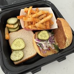 Chicken slider and tender without the chicken.. Chicken slider and tender without the chicken..