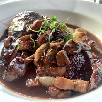 Pomeroy - Coq Au Vin, Button Mushrooms, Pearl Onions, Lardons - French Near Me - Winnetka, Illinois