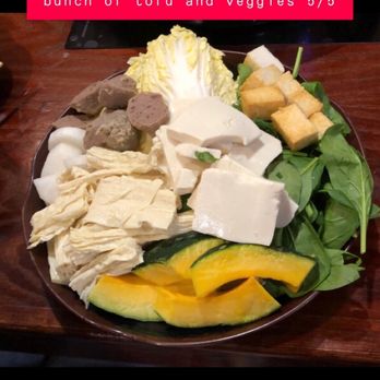 Taichi Pot Shabu Shabu - Napa cabbage. Fish tofu. Fresh tofu. Beef ball. Bean curd. Kabocha squash. Spinach. Daikon. - Japanese Near Me - San Mateo, California Taichi Pot Shabu Shabu - Napa cabbage. Fish tofu. Fresh tofu. Beef ball. Bean curd. Kabocha squash. Spinach. Daikon. - Japanese Near Me - San Mateo, California