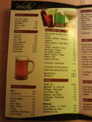 Menu photo 1 Benidorm Palace Benidorm, A Menu photo 1 Benidorm Palace Benidorm, A