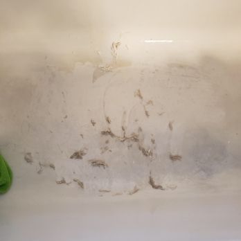 Emerald Mastercraft - Bathtub in progress, they literally were scraping the grossness off w a blade. - Home Cleaning Near Me - Menomonie, Wisconsin Emerald Mastercraft - Bathtub in progress, they literally were scraping the grossness off w a blade. - Home Cleaning Near Me - Menomonie, Wisconsin