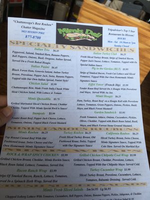 Menu photo 6 Mimis Deli Hixson, TN