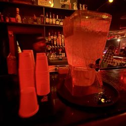 The Ritz - Free self serve water always available for everyone to the side of the main bar