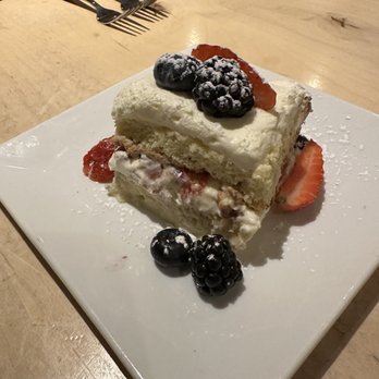 Blue Heron Restaurant - Tres leches cake. - New American Near Me - Santa Fe, New Mexico