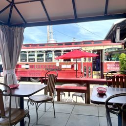 Cute seating under the canopy tent. Cute seating under the canopy tent.