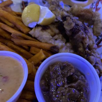 The Monster Crab - Fried soft shell crab with sweet potato fries. My kids loved it but I always prefer steam crabs. - Cajun/Creole Near Me - Bayside, New York The Monster Crab - Fried soft shell crab with sweet potato fries. My kids loved it but I always prefer steam crabs. - Cajun/Creole Near Me - Bayside, New York