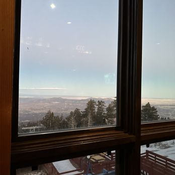 TEN 3 - View out the rear window, Santa Fe is visible - New American Near Me - Albuquerque, New Mexico