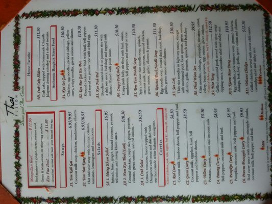 Menu photo 5 Thai Fusion Seattle, WA Menu photo 5 Thai Fusion Seattle, WA