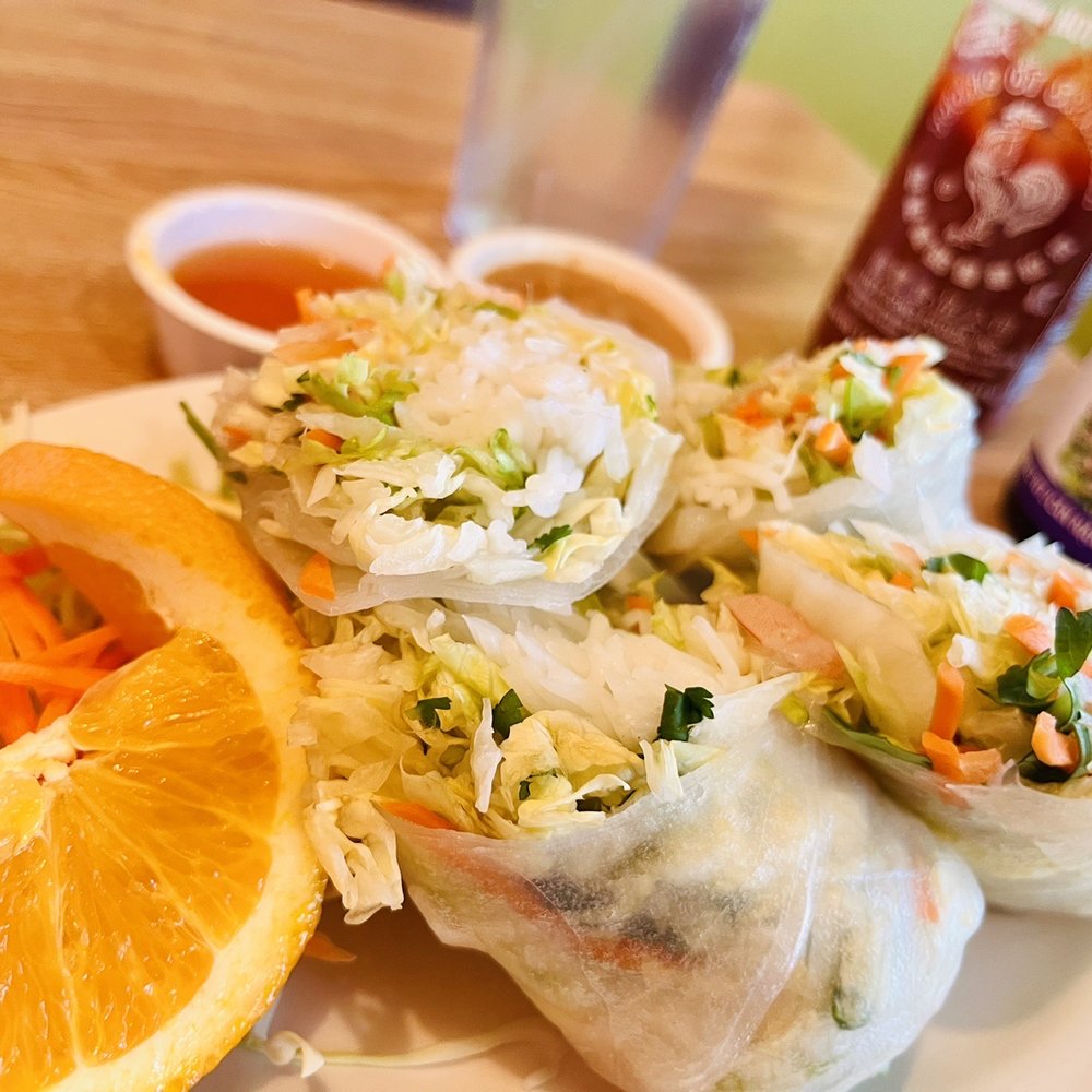 Giant fresh spring rolls! They were delicious!