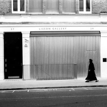 Lisson Gallery - Santiago Sierra "Space closed by corrugated metal, Lisson Gallery, London, September 2002" black 7 white photograph,150 x 225cm - Art Galleries Near Me - London, XGL Lisson Gallery - Santiago Sierra "Space closed by corrugated metal, Lisson Gallery, London, September 2002" black 7 white photograph,150 x 225cm - Art Galleries Near Me - London, XGL