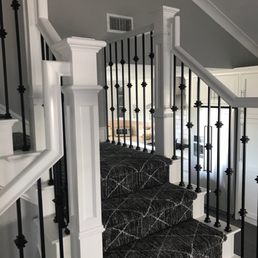 a close up of a staircase