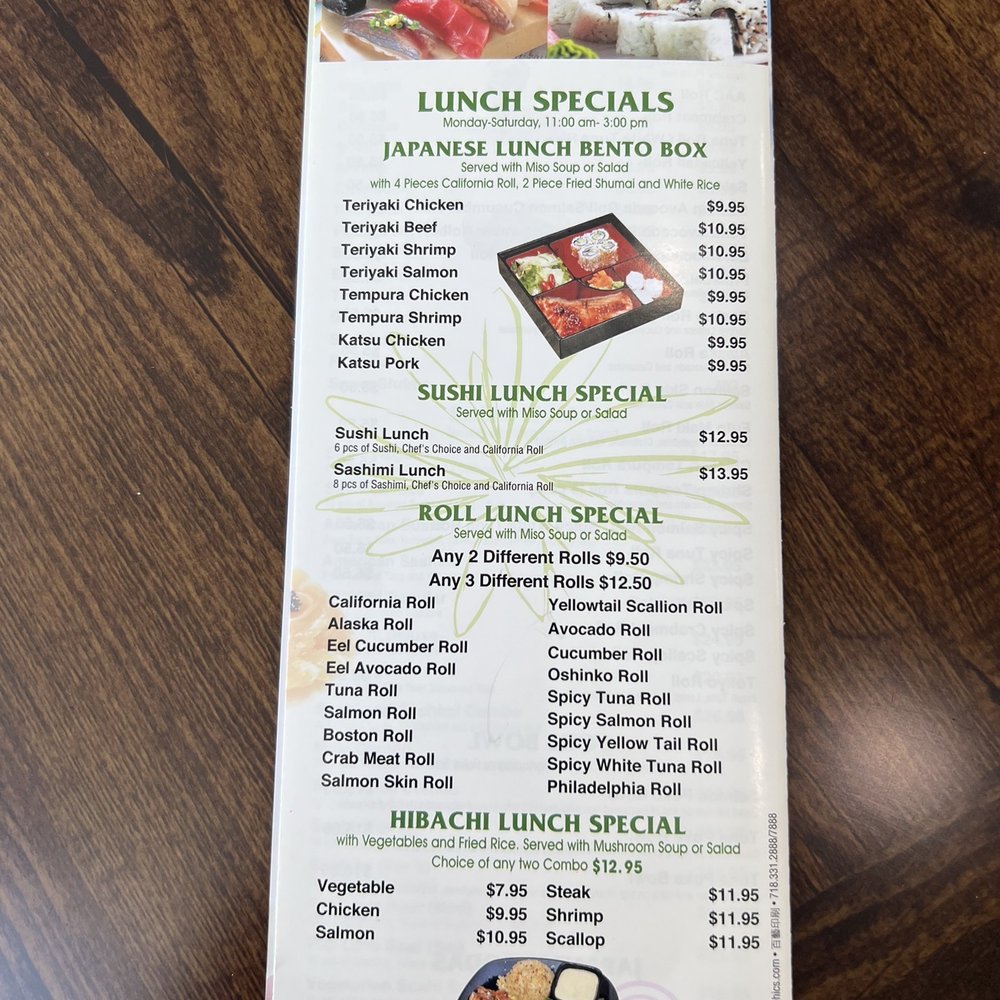 Fuji Hibachi & Sushi - Menu - Sushi Bars Near Me - Washington, DC, District of Columbia Fuji Hibachi & Sushi - Menu - Sushi Bars Near Me - Washington, DC, District of Columbia
