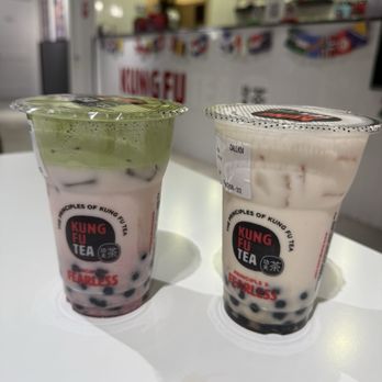Kung Fu Tea - Peach Milk Tea and Strawberry Matcha Cream - Bubble Tea Near Me - West Palm Beach, Florida Kung Fu Tea - Peach Milk Tea and Strawberry Matcha Cream - Bubble Tea Near Me - West Palm Beach, Florida