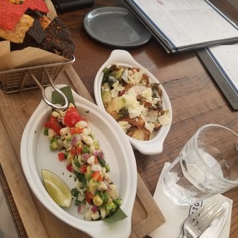 Paddlefish - Ceviche and brussels - Seafood Near Me - Orlando, Florida Paddlefish - Ceviche and brussels - Seafood Near Me - Orlando, Florida