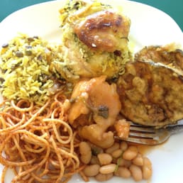 Chicken, rice, spaghetti, and a few things I can't name!