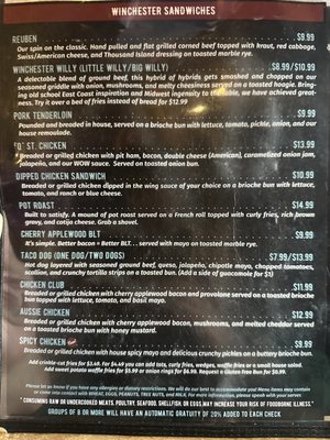 Menu photo 6 Winchester Bar & Grill Omaha, NE Menu photo 6 Winchester Bar & Grill Omaha, NE