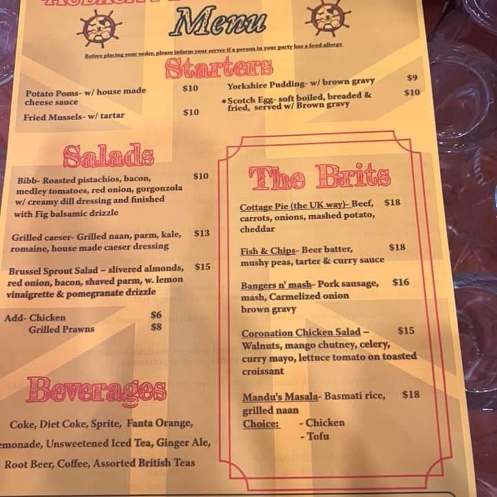 May 2024 menu