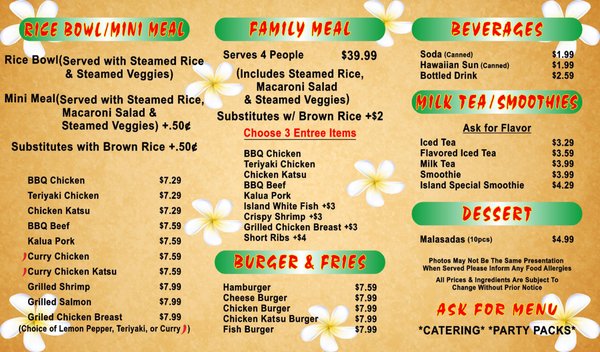 Menu photo 6 Hawaiian BBQ Express Vacaville, CA Menu photo 6 Hawaiian BBQ Express Vacaville, CA