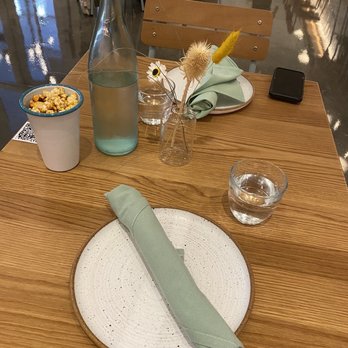 Mayfield - Cute table setting for two - New American Near Me - San Juan Capistrano, California