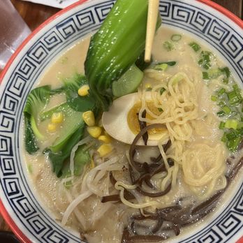 Berklee Noodles Factory - Vegetable Ramen with hard boiled egg - Ramen Near Me - Boston, Massachusetts