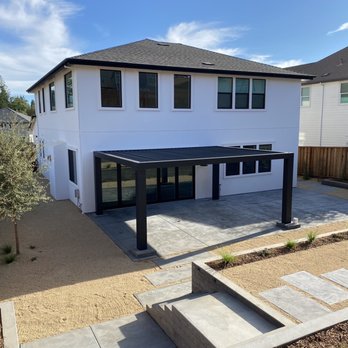 Mitchell Landscapes - Terrace, retaining wall and steps, patio, pergola, trees - Landscaping Near Me - Penngrove, California Mitchell Landscapes - Terrace, retaining wall and steps, patio, pergola, trees - Landscaping Near Me - Penngrove, California