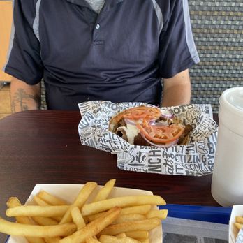 Wise Guys - Gyro and Cheese Fries - New American Near Me - Swansea, Illinois