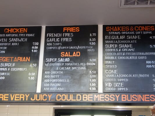 Menu photo 7 Super Duper Burgers San Francisco, CA