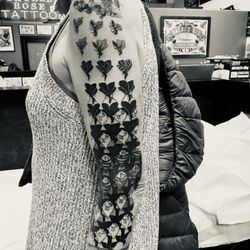 Sacred Rose Tattoo - MC Escher sleeve by Karen