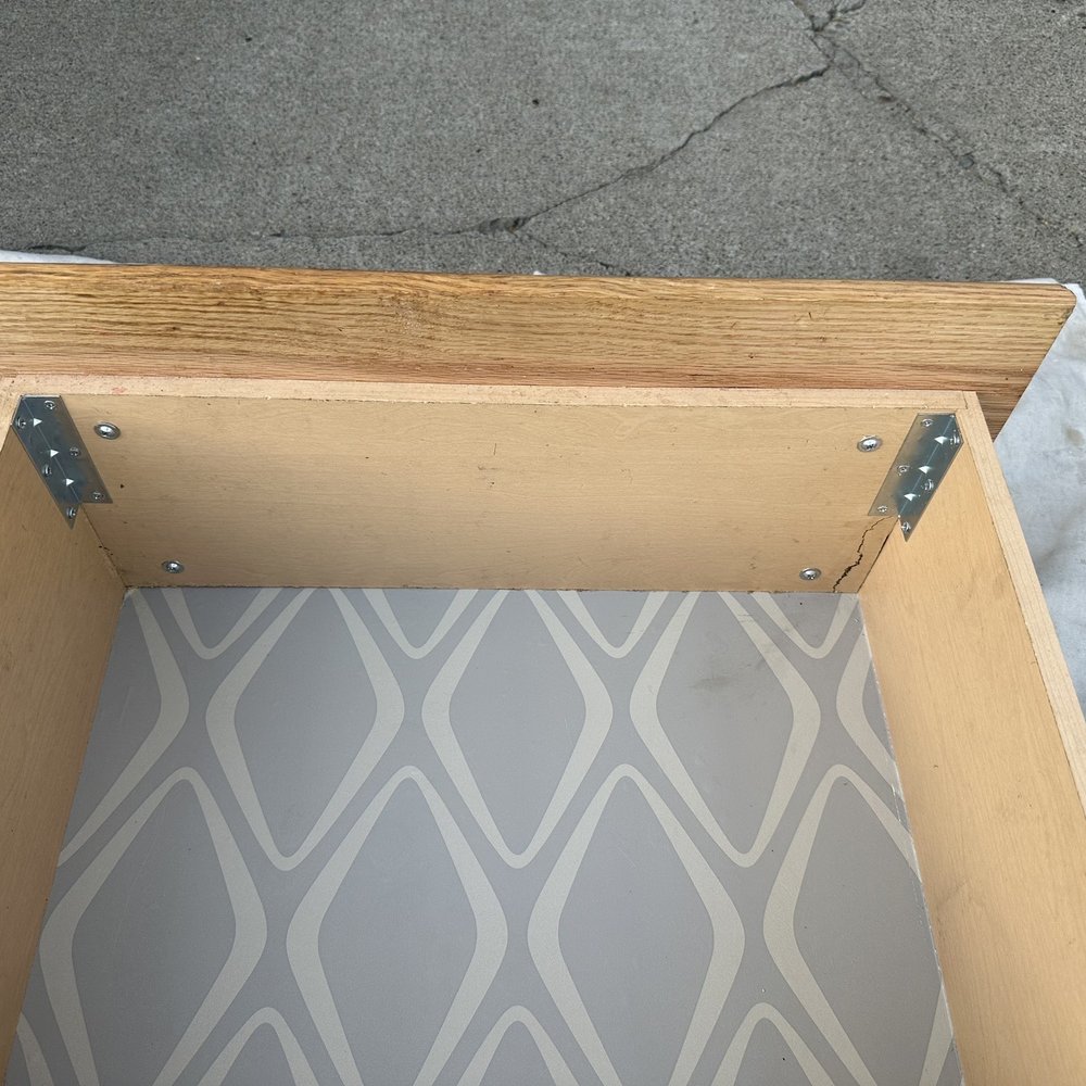Repaired kitchen drawer Repaired kitchen drawer