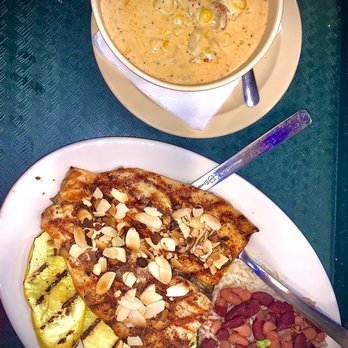 Flying Fish - Trout almandine and crawfish chowder - Seafood Near Me - Little Rock, Arkansas
