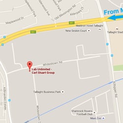 Lab Unlimited - Carl Stuart Group - Find us in Tallaght Business Park, Whitestown, Dublin 24