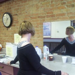Paula's Barber Shop - My new Do- Now bleach blond with Pink streaks!