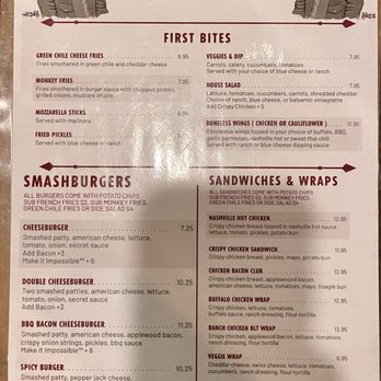 Monkey Barrel - Menu for food - Bars Near Me - Denver, Colorado Monkey Barrel - Menu for food - Bars Near Me - Denver, Colorado