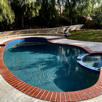 San-Rock Pool Plastering - Reverse Tahoe Pebbletec by San-Rock, and Tidal Blue 6x6 Tile from Universal Tile Co. - General Contractors Near Me - Canyon Country, California San-Rock Pool Plastering - Reverse Tahoe Pebbletec by San-Rock, and Tidal Blue 6x6 Tile from Universal Tile Co. - General Contractors Near Me - Canyon Country, California