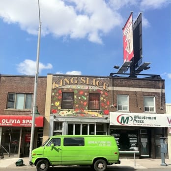 King Slice - New sign painted during Winter 2011 - Pizza Near Me - Toronto, Ontario