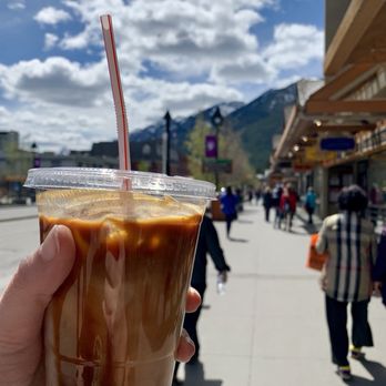 Evelyn's Coffee Bar - Iced mocha espresso - Coffee & Tea Near Me - Banff, Alberta Evelyn's Coffee Bar - Iced mocha espresso - Coffee & Tea Near Me - Banff, Alberta